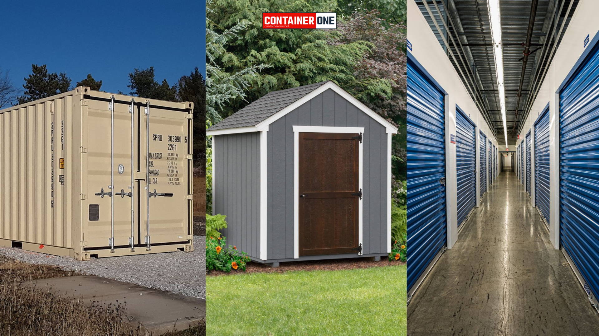 Shipping Container Storage vs Sheds vs Self Storage Units Container One